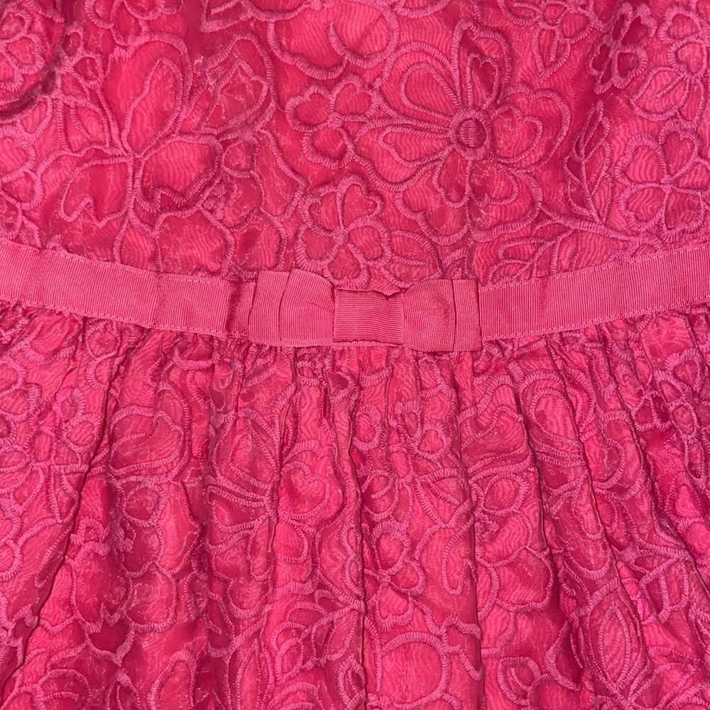 🌷Pink sleeveless floral embroidered dress - Picture 2 of 5